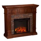 Merrimack Simulated Stone Convertible Electric Fireplace, , on-hover image number 1