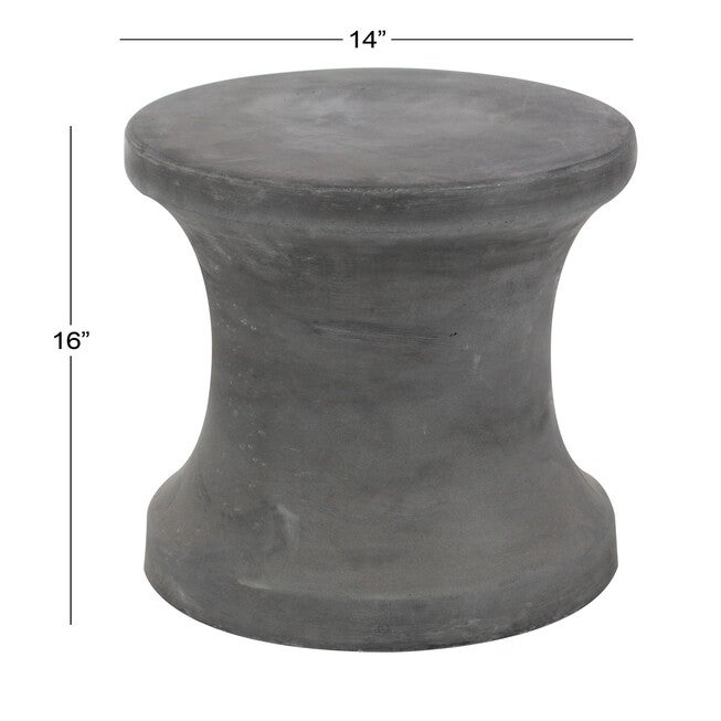 Black Fiber Clay Industrial Stool, , alternate image number null