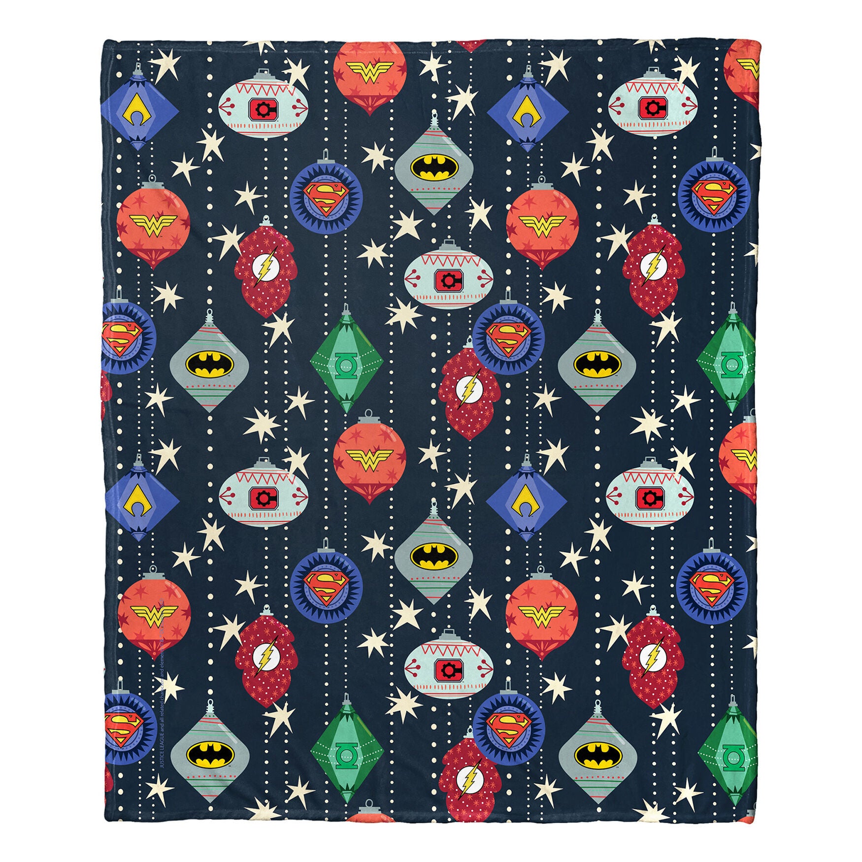 Wb Dc Justice League Hero Ornaments Silk Touch Throw, , on-hover image number 1