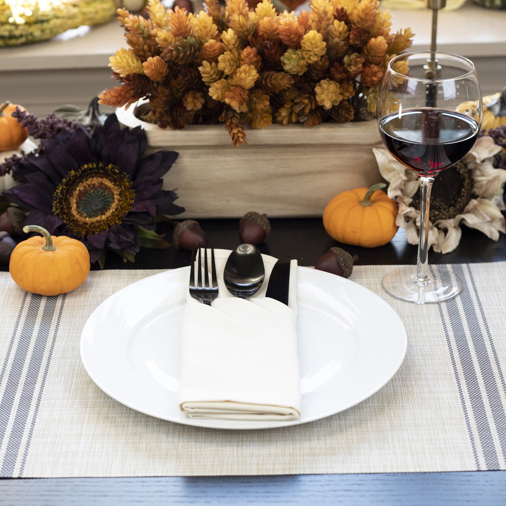 Reversible Indoor Outdoor Placemats, Set Of Twelve, , on-hover image number 1