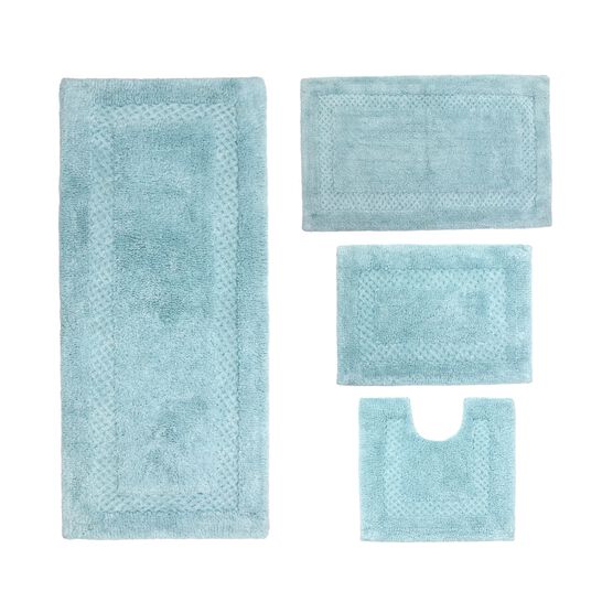 Classy 3-Pc. Bath Mat Set, AQUA, hi-res image number null
