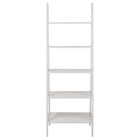 5-Shelf Ladder Bookcase-White, WHITE, hi-res image number null
