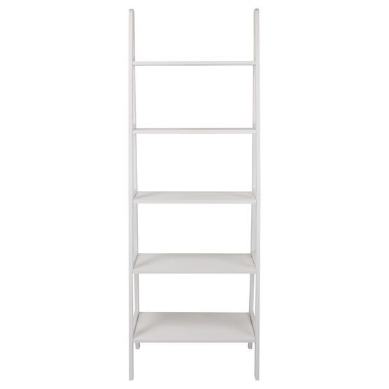 5-Shelf Ladder Bookcase-White, WHITE, hi-res image number null