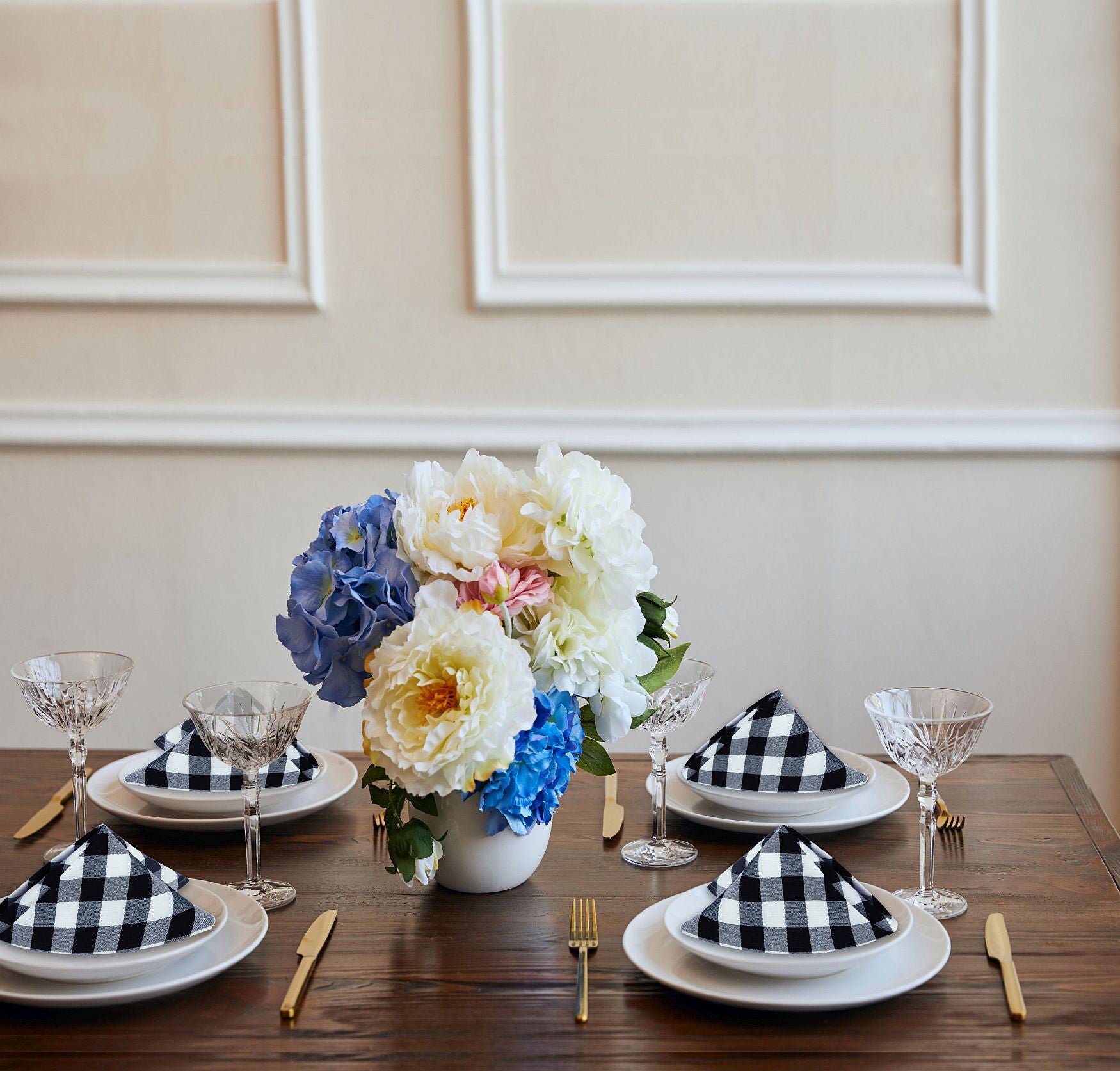 Buffalo Check Dinner Table Napkins Set of Four, , alternate image number 4