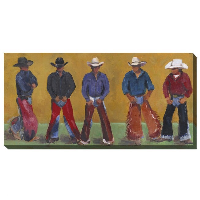 COWBOYS OUTDOOR ART 48X24, MULTI, hi-res image number 0