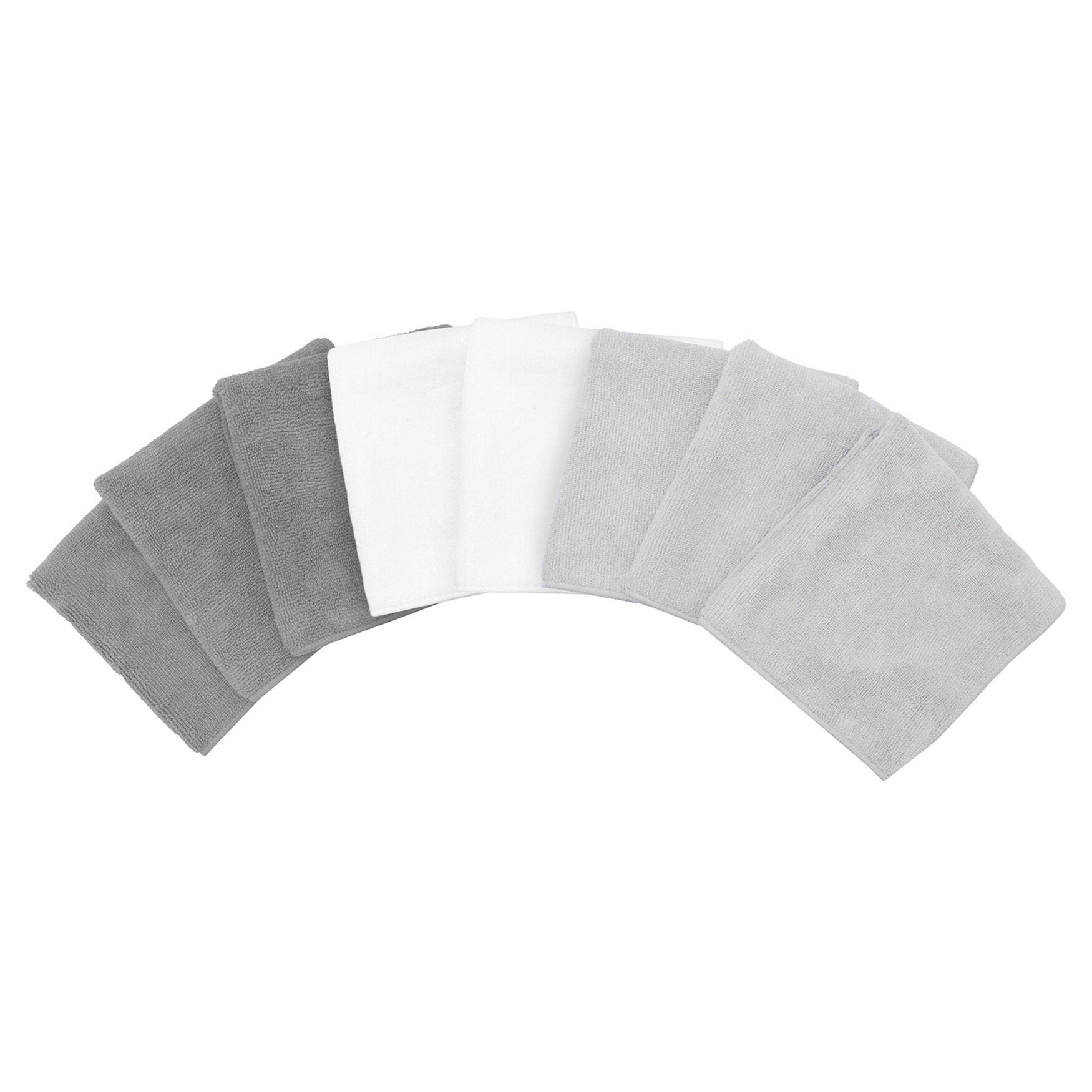 8Pk Microfiber Dish Cloth, NEUTRAL, hi-res image number 0