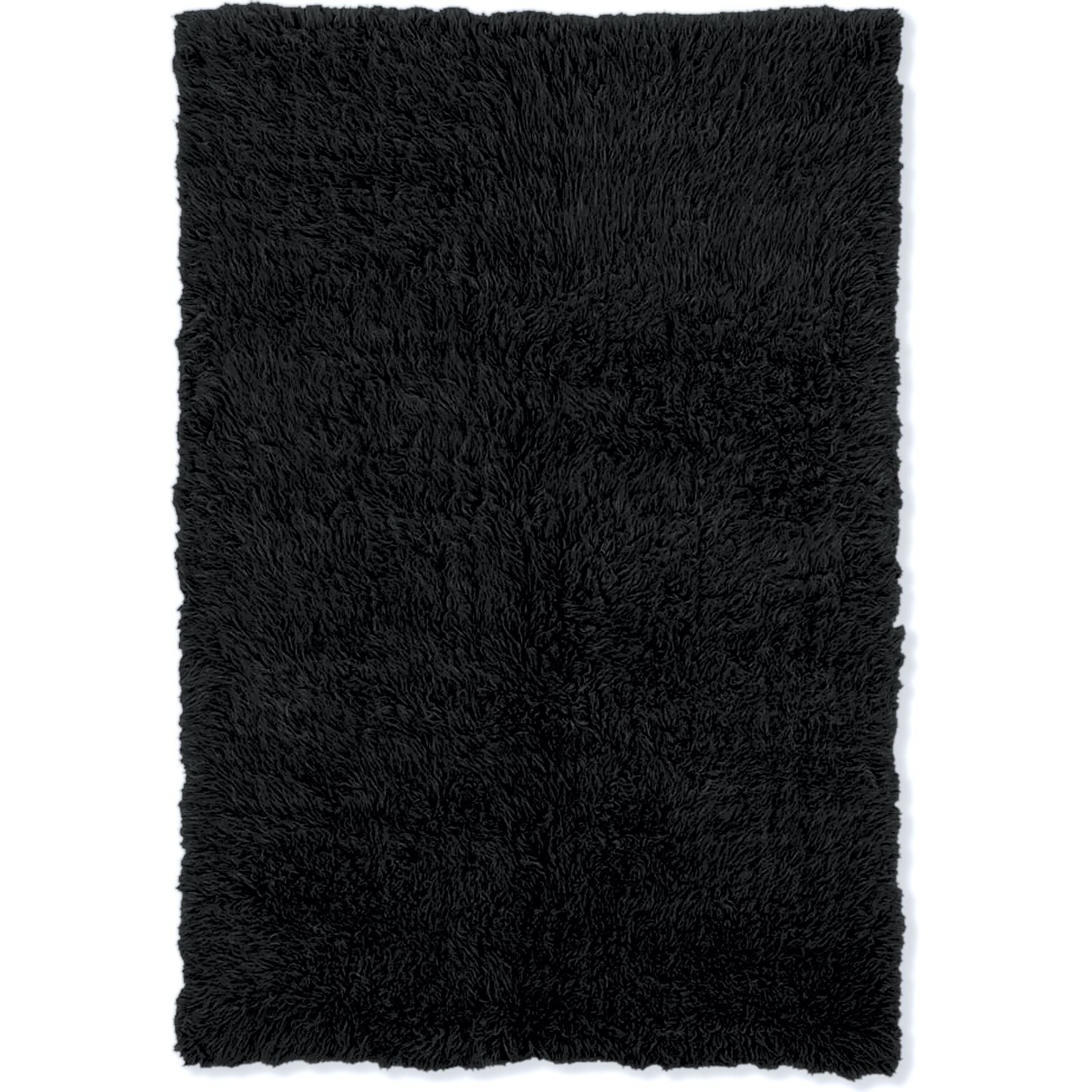 Flokati Black Rug, BLACK, hi-res image number 0