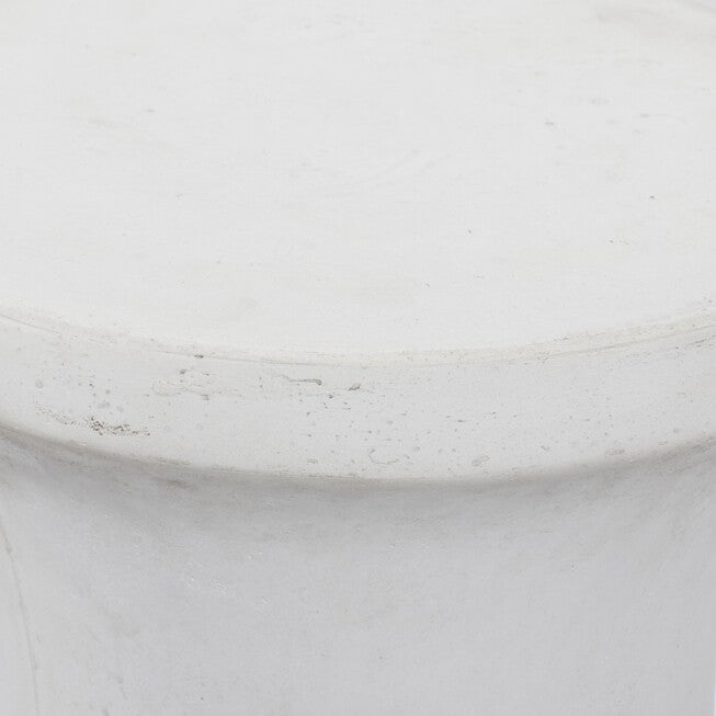 White Fiber Clay Contemporary Stool, , alternate image number 3