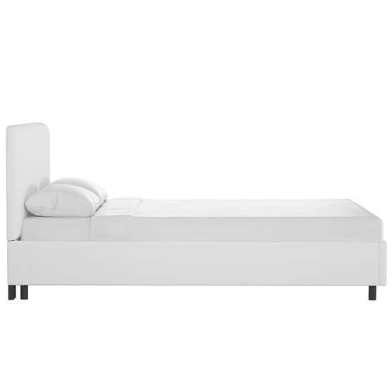 Twill Upholstered Platform Bed, , alternate image number null