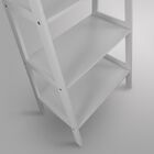 5-Shelf Ladder Bookcase-White, , alternate image number null