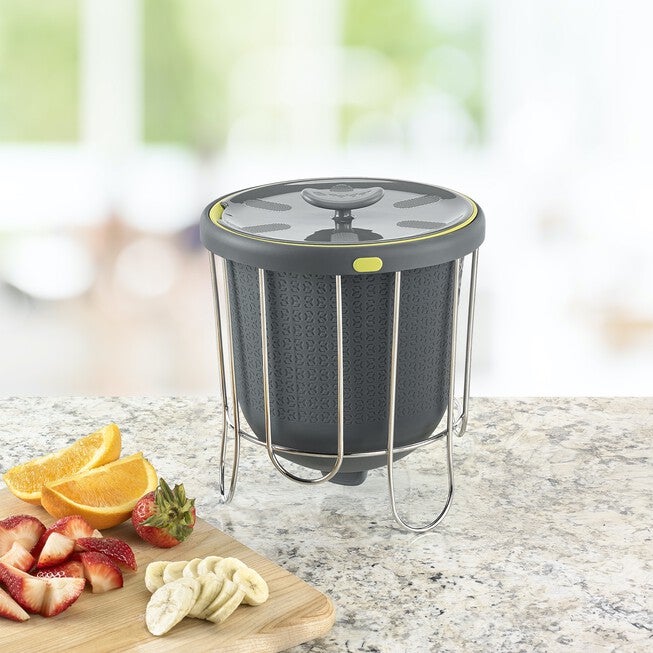 COUNTER TOP COMPOSTER, GREEN GREY, hi-res image number 0