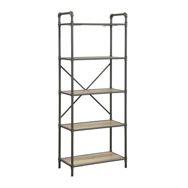 Bookshelf (5-Shelves), ANTIQUE OAK GRAY, hi-res image number 0