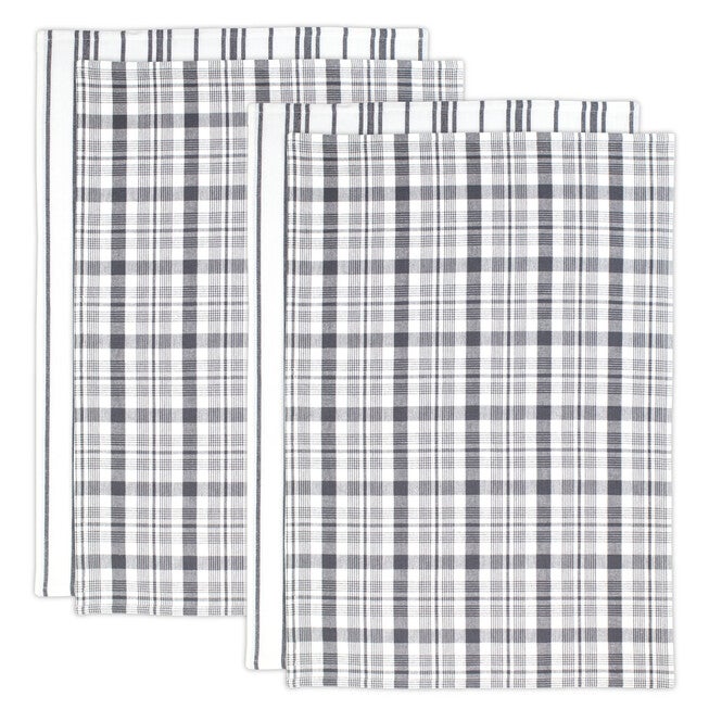 Farmhouse Towel 4pc Set, STAINLESS, hi-res image number 0