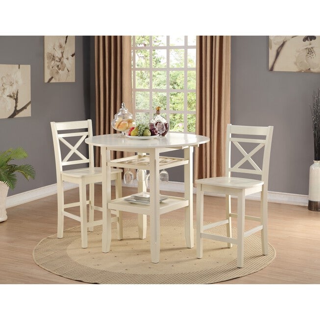 Counter Height Chair (Set-2) Dining, CREAM, hi-res image number 0