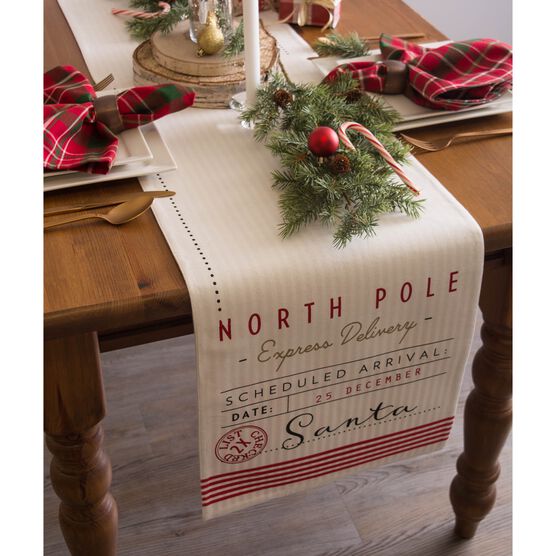 Santa's Workshop Table Runner 14x72, , alternate image number null