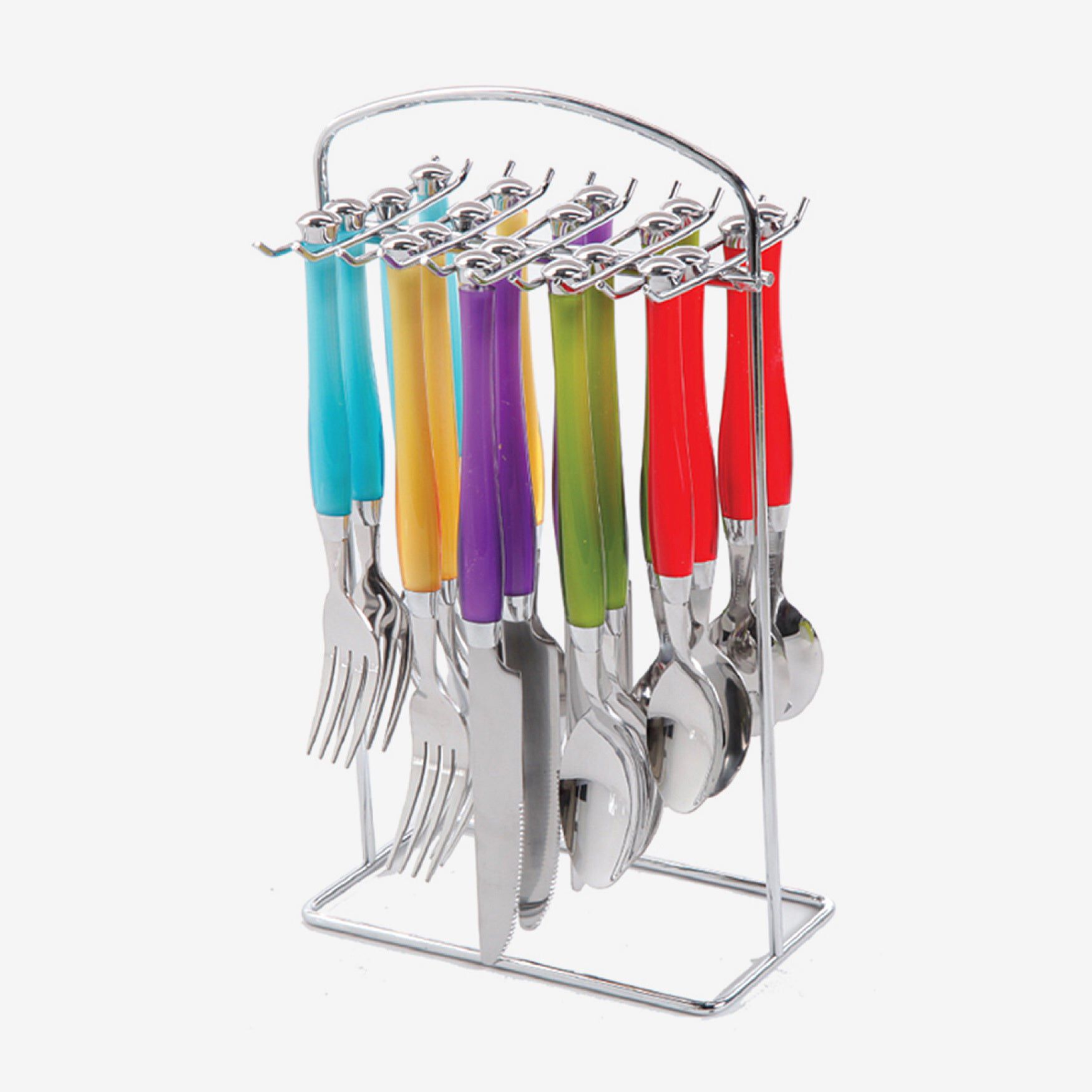 20 Pc. Santoro Assorted Flatware Set, MULTI, hi-res image number 0