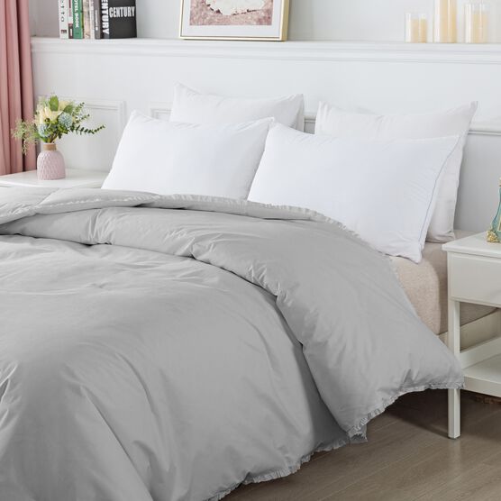 Ruffled Edge Down Alternative Blanket, , alternate image number null
