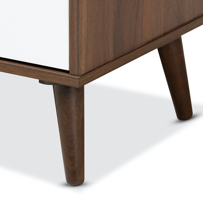 Quinn Mid-Century Modern 2-Door Wood Tv Stand Furniture, , alternate image number null