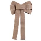 Burlap LED Wired Ribbon Bow, , alternate image number null
