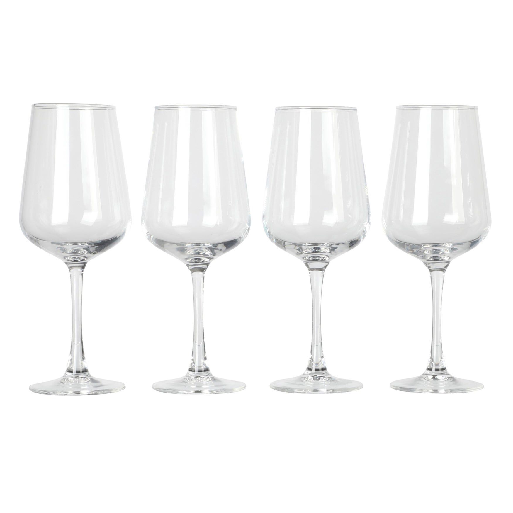 Set of 4, Bellinni White Wine Glasses, CLEAR, hi-res image number 0