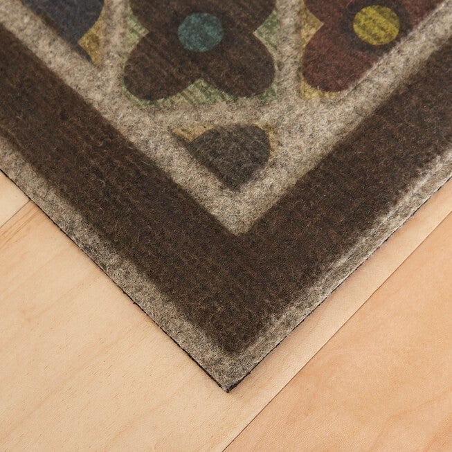 Flowery Tiles Door Mat, , on-hover image number 1
