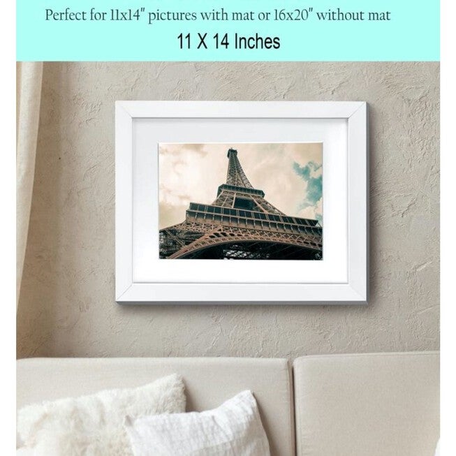 Black Wood Picture Frame With Mat 11X 14, , alternate image number 9