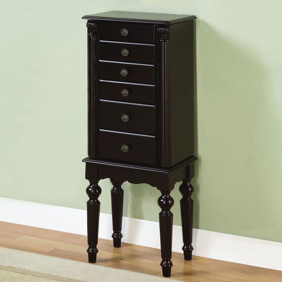 Ebony Jewelry Armoire, EBONY, hi-res image number null