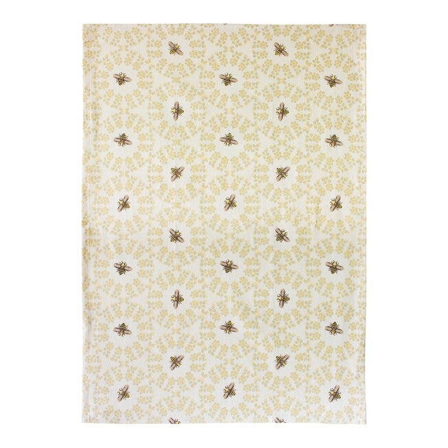 Tea Towel (Set of 3) 20 inches x 28 inches Cotton, YELLOW/WHITE, alternate image number null