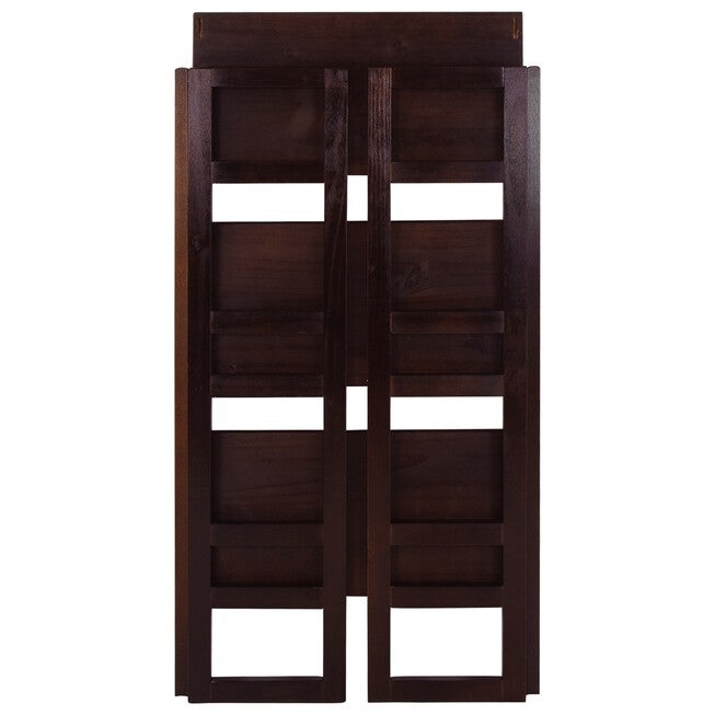 3-Shelf Folding Student Bookcase 20.75 inches Wide-Espresso, , alternate image number 5