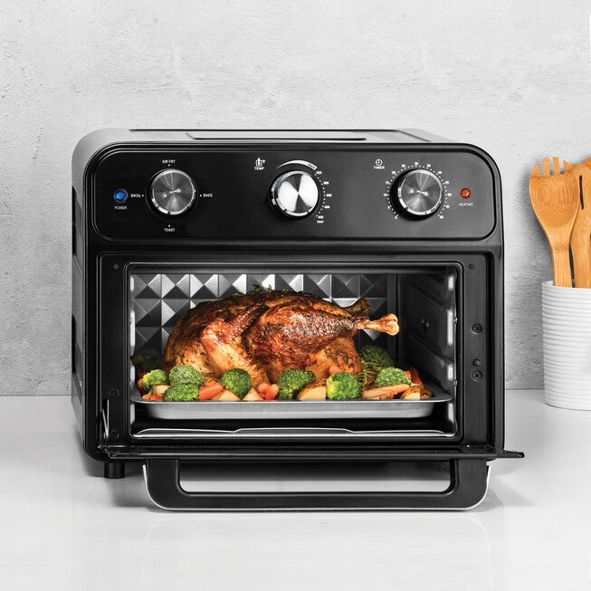 Kalorik® 22 Quart Air Fryer Toaster Oven, BLACK, hi-res image number 0