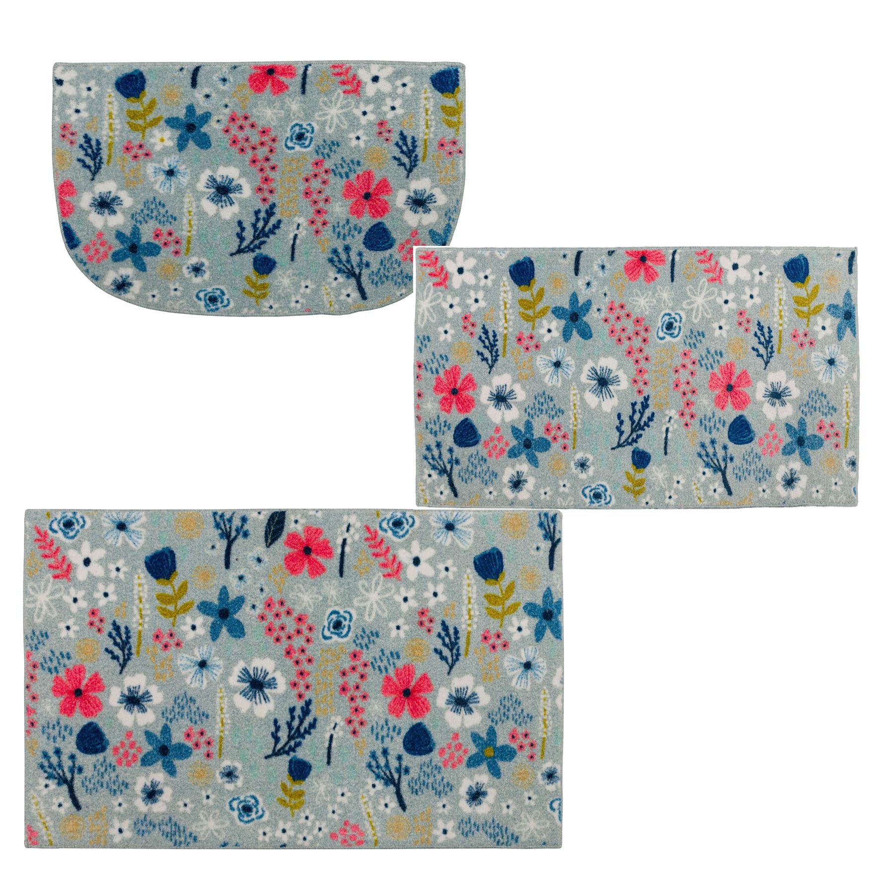 Whimsy Floral Cream Kitchen Rug, , alternate image number 6