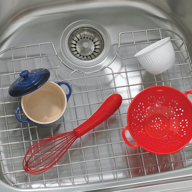 D-Shape Sink Protector, STAINLESS STEEL, hi-res image number 0