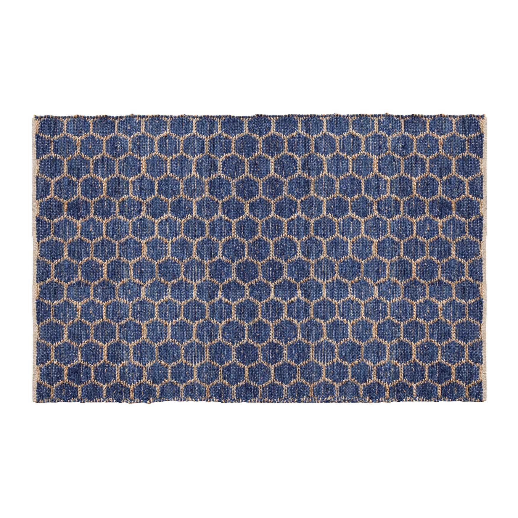 Beehive Modern Collection Area Rug, BLUE, hi-res image number 0