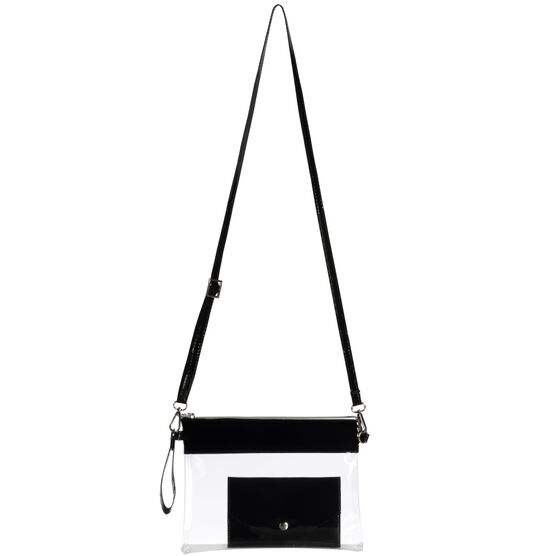 Convertible Bag Purse With Wallet, Clear/Red, CLEAR BLACK, hi-res image number null
