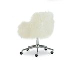 Fenton Faux Fur Office Chair White, , on-hover image number null