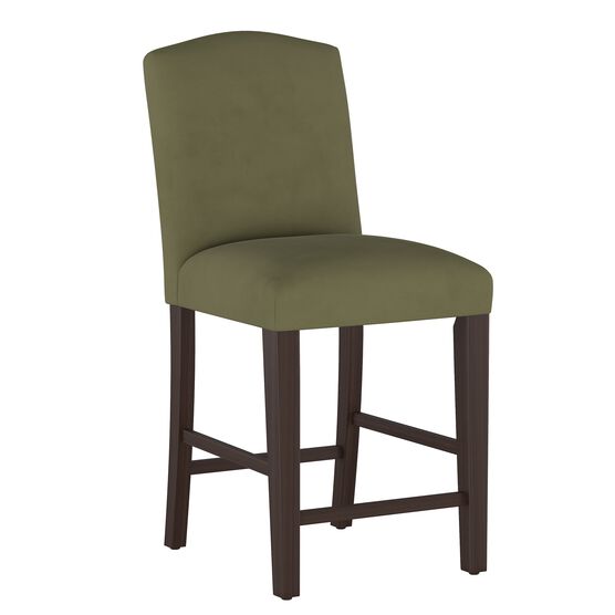 Velvet Back Counter Stool, VELVET LODEN, hi-res image number null