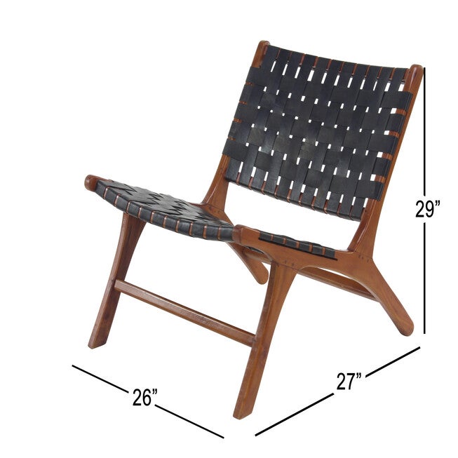 Black Mahogany Contemporary Accent Chair Accent Chair, , alternate image number 5