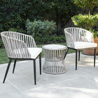 Melilani Wicker Outdoor Collection – 3pc Set, GRAY, hi-res image number 0