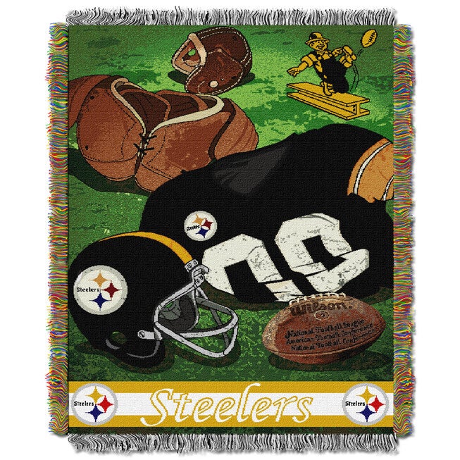 Steelers Vintage Throw, MULTI, hi-res image number 0
