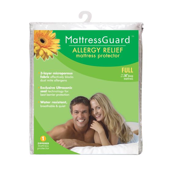 Fresh Ideas Mattress Guard Allergy Relief Zippered Mattress Protector, , alternate image number null