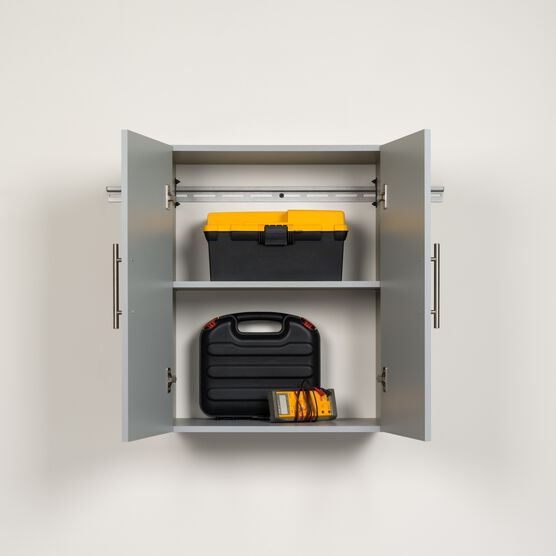 HangUps 24" Upper Storage Cabinet, Light Gray, , alternate image number null