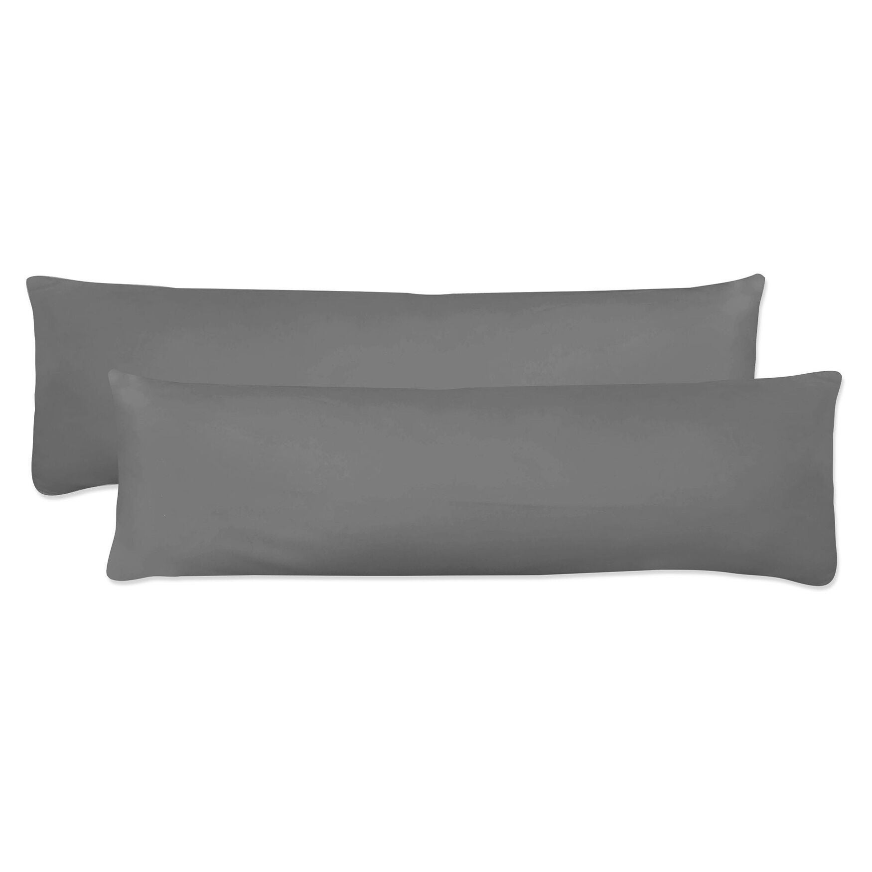 Microfiber Body Pillow Cover Set 2Pack, Grey Catherines