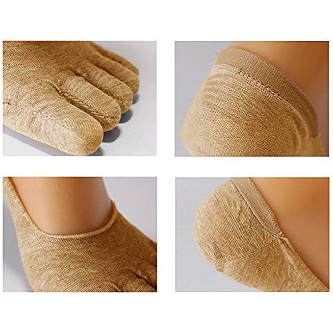 Toe Socks With Gel Infused Heel Wellness, , alternate image number null