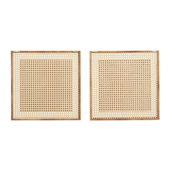 Set Of 2 Brown Wood Farmhouse Wall Decor, , alternate image number null