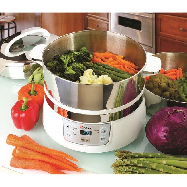 Euro Cuisine Stainless Steel Electric Food Steamer, , alternate image number 4