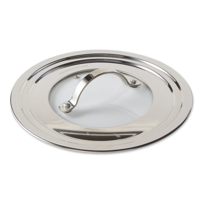 Universal Lid - 5.5 inches - 9 inches with Glass, GRAY, hi-res image number null