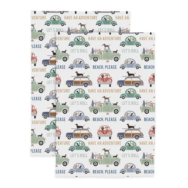 Motion Designer Print Kitchen Dish Towel, Set 2, MULTI, hi-res image number 0