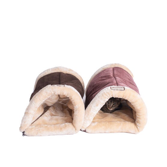 Faux Suede Fur Cat Tunnel Cave Mat, , alternate image number null