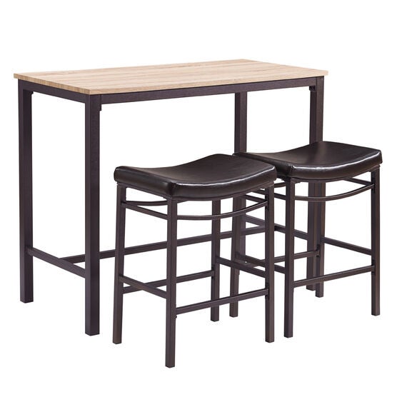 Betty Three Piece Pub Set, BROWN BLACK, hi-res image number null