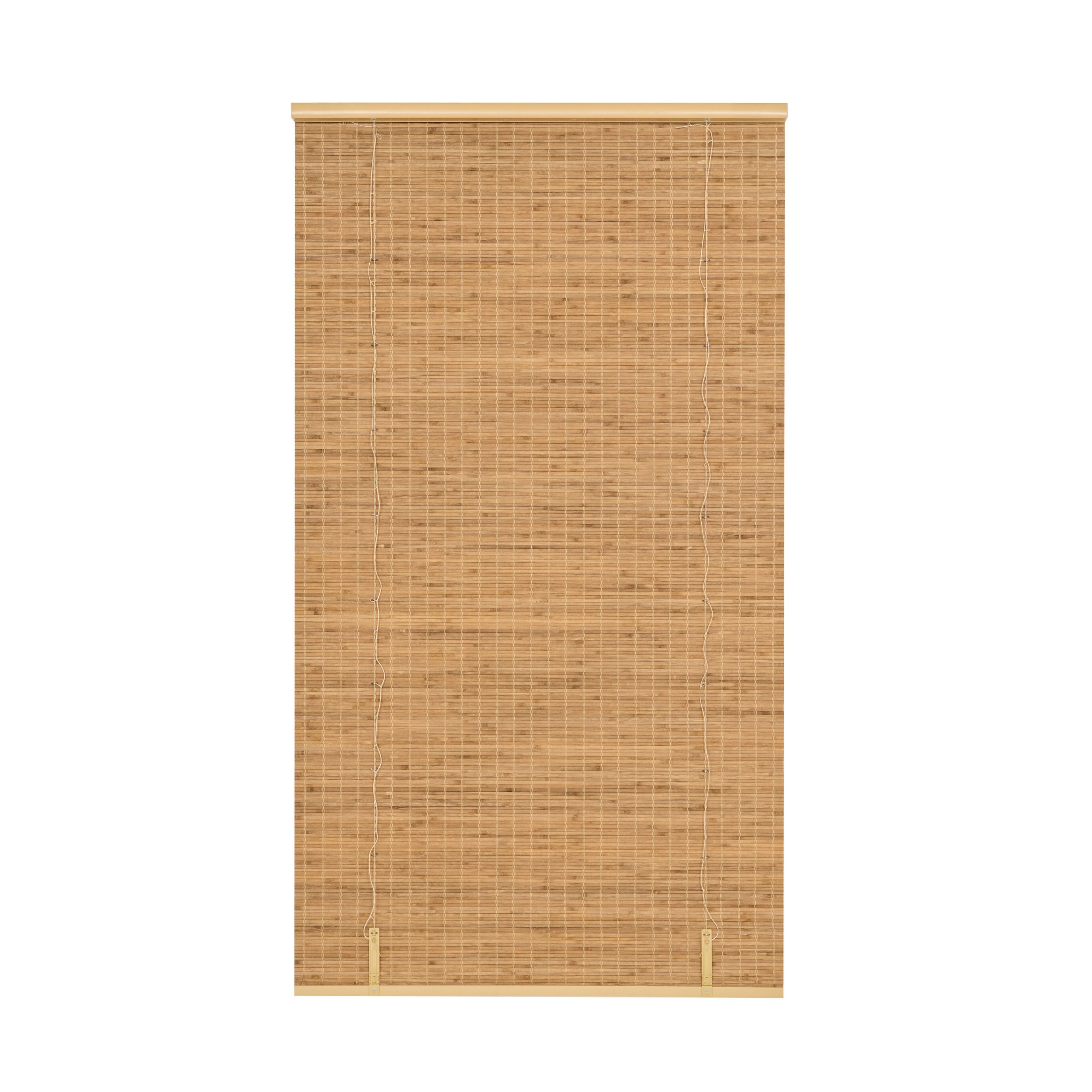 Cut-to-Width Hampton Bamboo Roman Shade Wheat Straw, WHEAT STRAW, on-hover image number 1